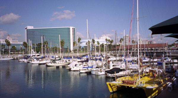 Long Beach Harbor, Convention Center in the background